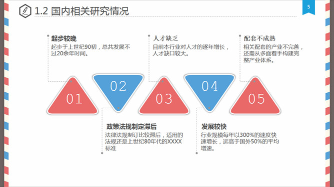 创意信件毕业设计答辩PPT模板_展示图4