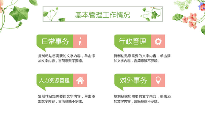 唯美小清新竞聘述职PPT模板_第6页PPT效果图