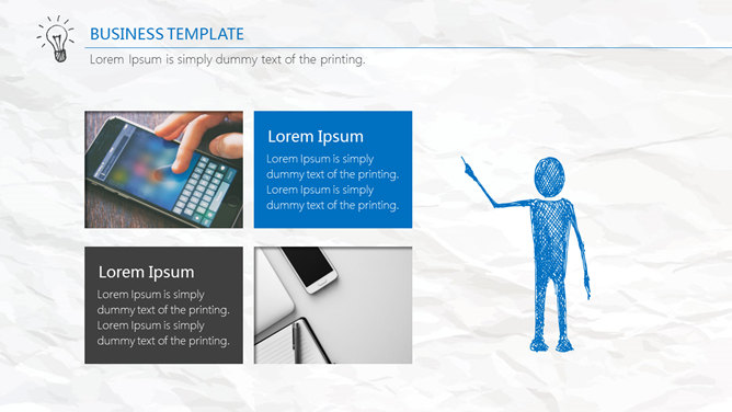 创意手绘卡通商务PPT模板_第5页PPT效果图