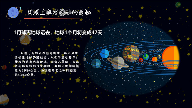 儿童小学宇宙天文学知识教育PPT模板_第12页PPT效果图