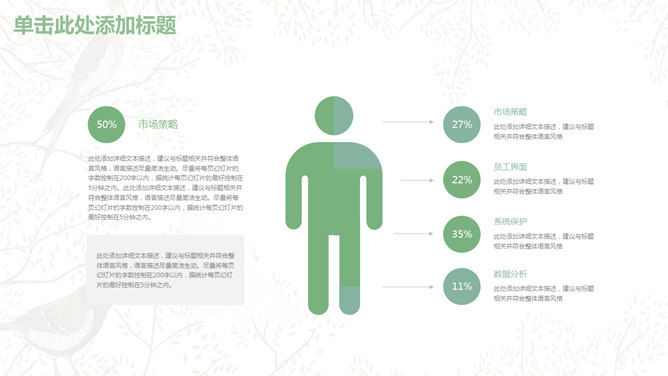 清新文艺范小鸟PPT模板_第8页PPT效果图