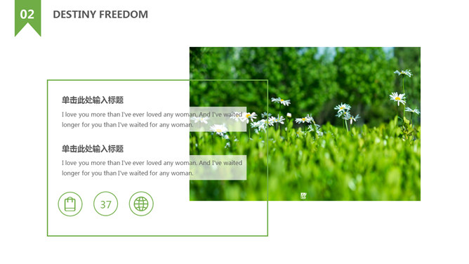 绿色自然图片排版PPT模板_第11页PPT效果图