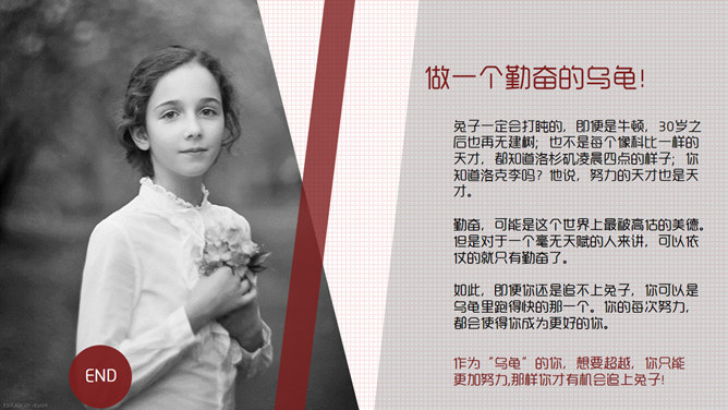 如果兔子拼命奔跑励志PPT作品_第14页PPT效果图