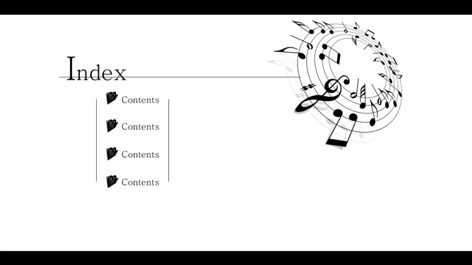 乐谱乐理音乐教育PPT模板_第2页PPT效果图