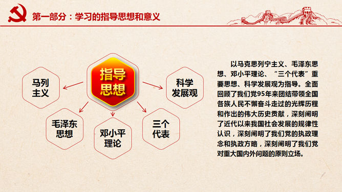 不忘初心继续前进PPT模板_第4页PPT效果图