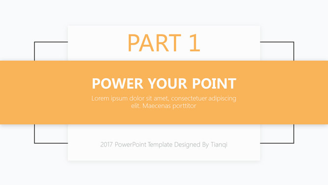 简洁色块线条文字排版PPT模板_第2页PPT效果图