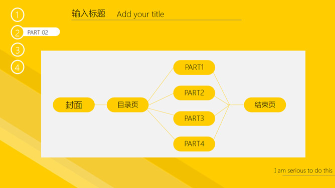 黄色醒目极简风格PPT模板_第4页PPT效果图