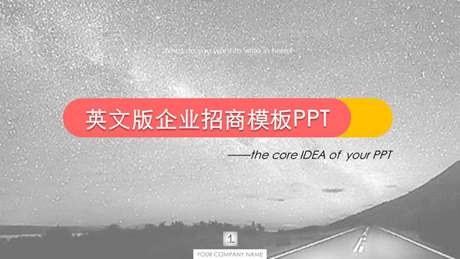 英文版招商会企业介绍PPT模板_第0页PPT效果图