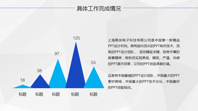 蓝色商务风工作总结PPT模板_第10页PPT效果图