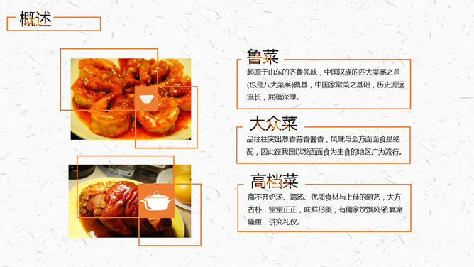 中国名菜八大菜系介绍PPT模板_第4页PPT效果图