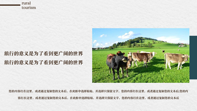 乡村旅游规划策划PPT模板_第4页PPT效果图