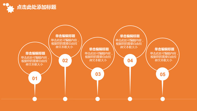 橙色齿轮工作总结汇报PPT模板_第9页PPT效果图