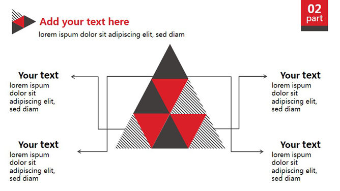 红色三角形排版幻灯片模板_第5页PPT效果图