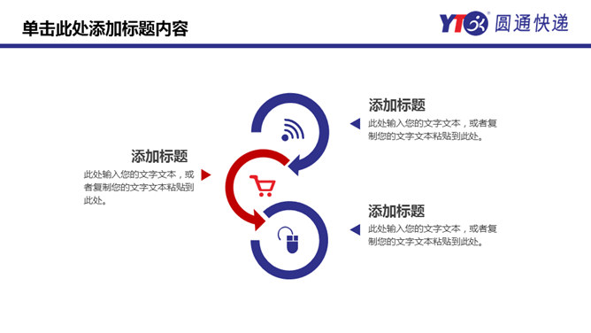 圆通快递专用工作总结PPT模板_第14页PPT效果图