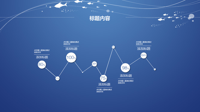 创意线条极简蓝色通用PPT模板_第12页PPT效果图