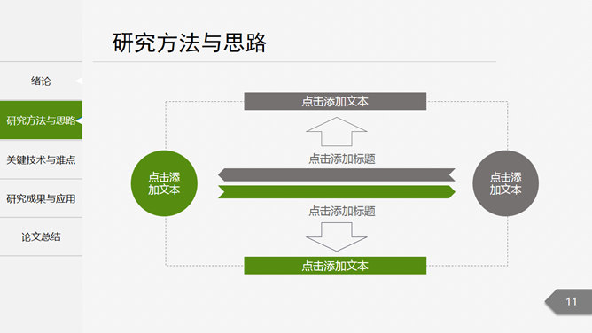 侧边栏导航开题报告PPT模板_第9页PPT效果图