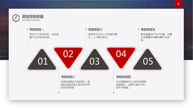 工作报告总结汇报PPT模板_第3页PPT效果图