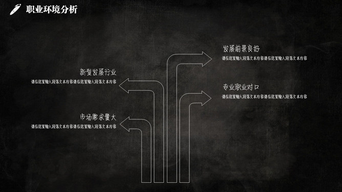 黑色大学生职业生涯规划PPT模板_第11页PPT效果图