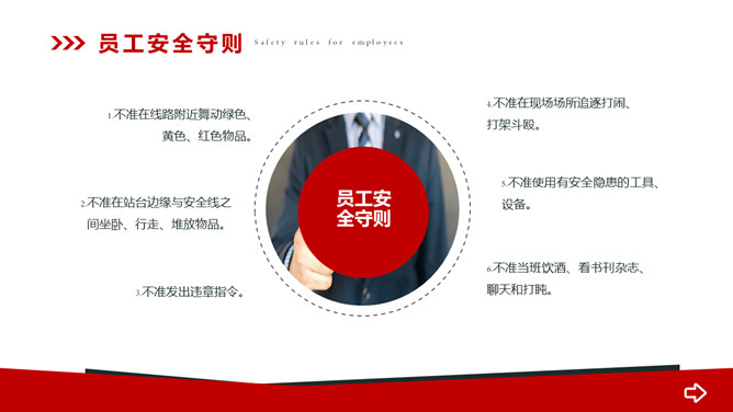 安全操作规程规范培训PPT模板_第6页PPT效果图