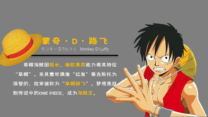 海贼王主要人物介绍PPT_第1页PPT效果图