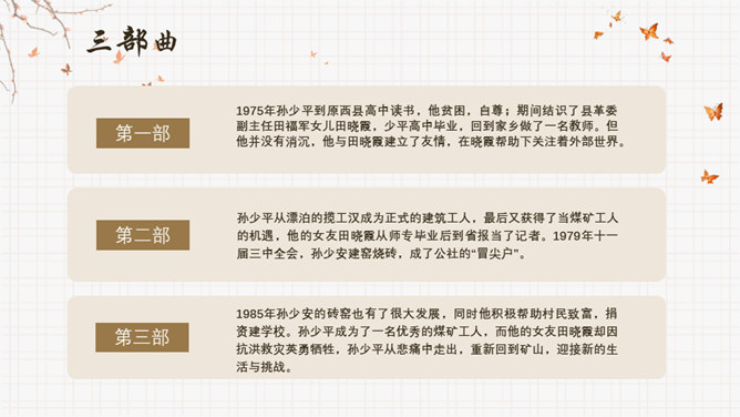 《平凡的世界》读书分享PPT模板_第10页PPT效果图