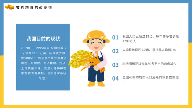 光盘行动勤俭节约班会PPT模板_第9页PPT效果图