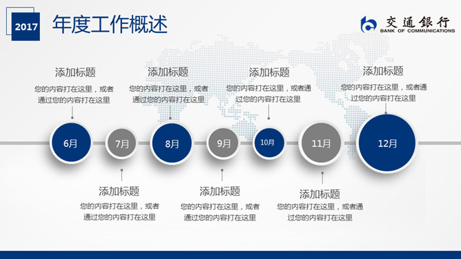 交通银行工作总结汇报PPT模板_第3页PPT效果图