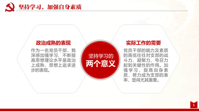 支部述职述廉述责报告PPT模板_第4页PPT效果图
