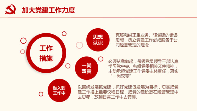 党委党支部工作汇报PPT模板_第15页PPT效果图