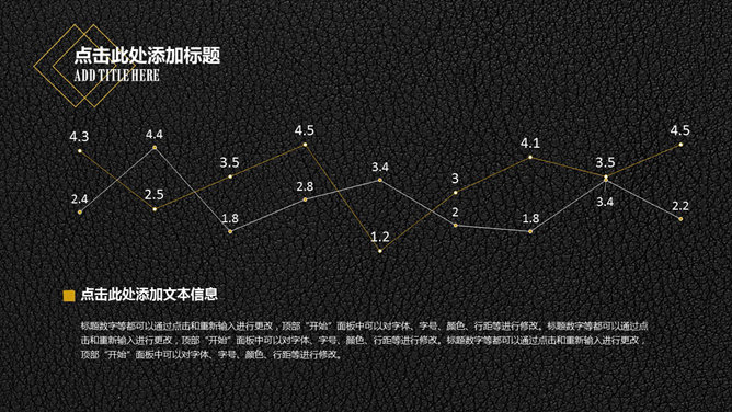 黑色质感皮纹欧美风PPT模板_第8页PPT效果图