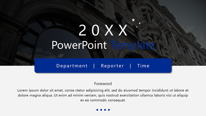 欧美风简约大气深蓝PPT模板_第0页PPT效果图