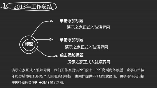 黑白配色工作总结PPT模板_第3页PPT效果图