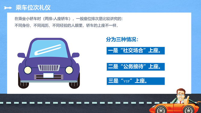 商务礼仪乘车礼仪培训PPT模板_第3页PPT效果图