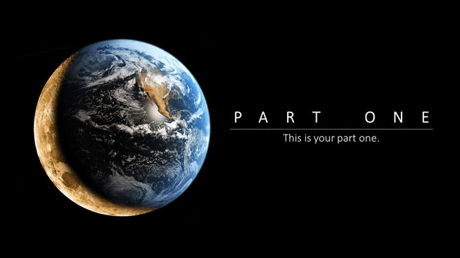 太空中的地球幻灯片模板_第1页PPT效果图