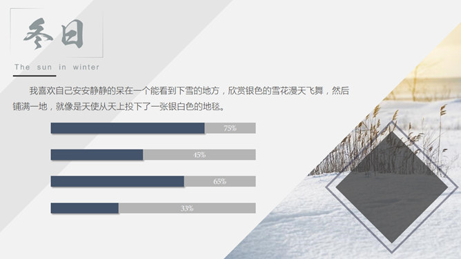 冬天冬季冬日风景PPT模板_第9页PPT效果图