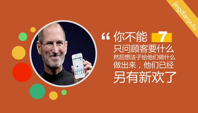 乔布斯经典语录精选PPT_第7页PPT效果图