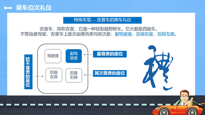 商务礼仪乘车礼仪培训PPT模板_第9页PPT效果图
