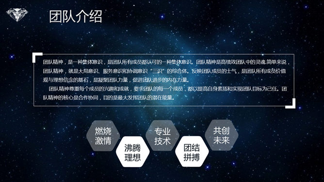 炫酷星空风商业融资PPT模板_第5页PPT效果图