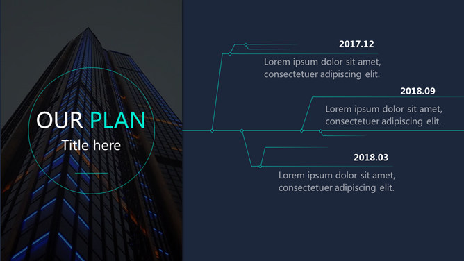 简约线条平行四边形PPT模板_第12页PPT效果图