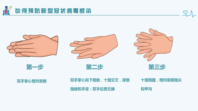 新型冠状病毒肺炎预防PPT模板_第14页PPT效果图