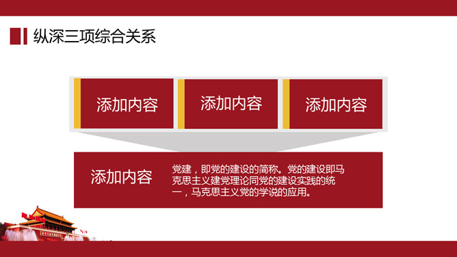 大气天安门党政通用PPT模板_第3页PPT效果图