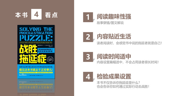 《战胜拖延症》读书笔记PPT_第3页PPT效果图