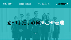 公司HR人力资源管理PPT模板