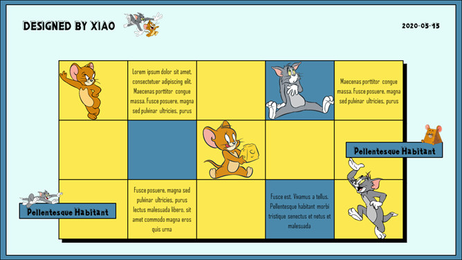 Tom and Jerry猫和老鼠PPT模板_第4页PPT效果图