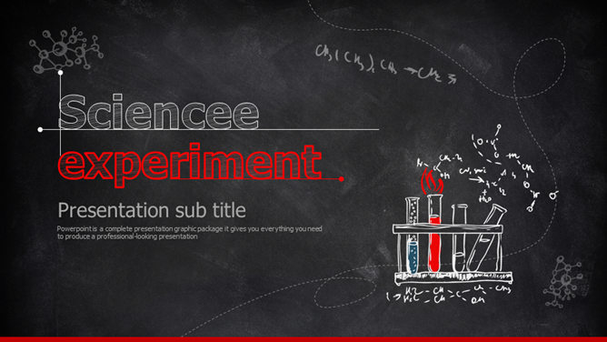 黑板手写粉笔字化学实验PPT模板_第0页PPT效果图