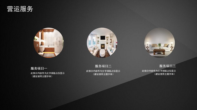 简约黑色三角几何通用PPT模板_第7页PPT效果图