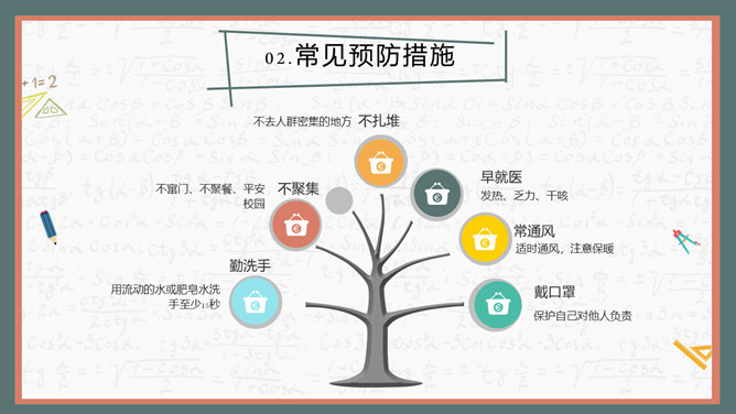 开学学校新冠疫情防控PPT模板_第9页PPT效果图