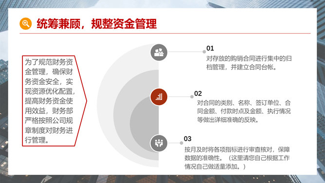 财务部工作总结报告PPT模板_第9页PPT效果图