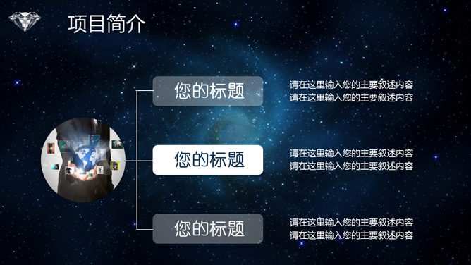 炫酷星空风商业融资PPT模板_第11页PPT效果图