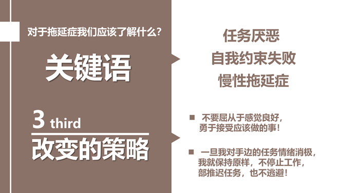 《战胜拖延症》读书笔记PPT_第7页PPT效果图